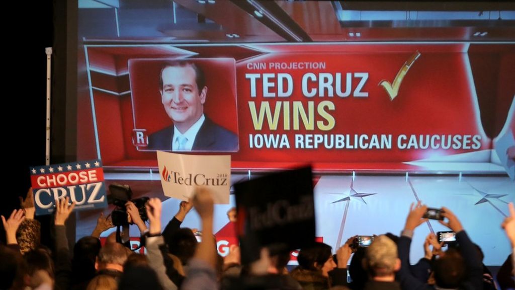 Us Election Trump Dealt Blow By Cruz In Iowa Vote Bbc News 5822