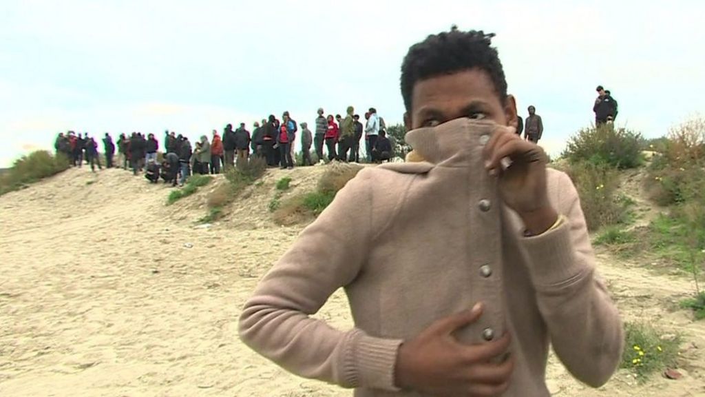 Children of the Calais 'Jungle' trying to reach the UK