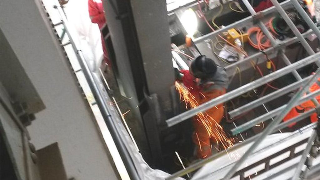 Welding begins on bridge repair