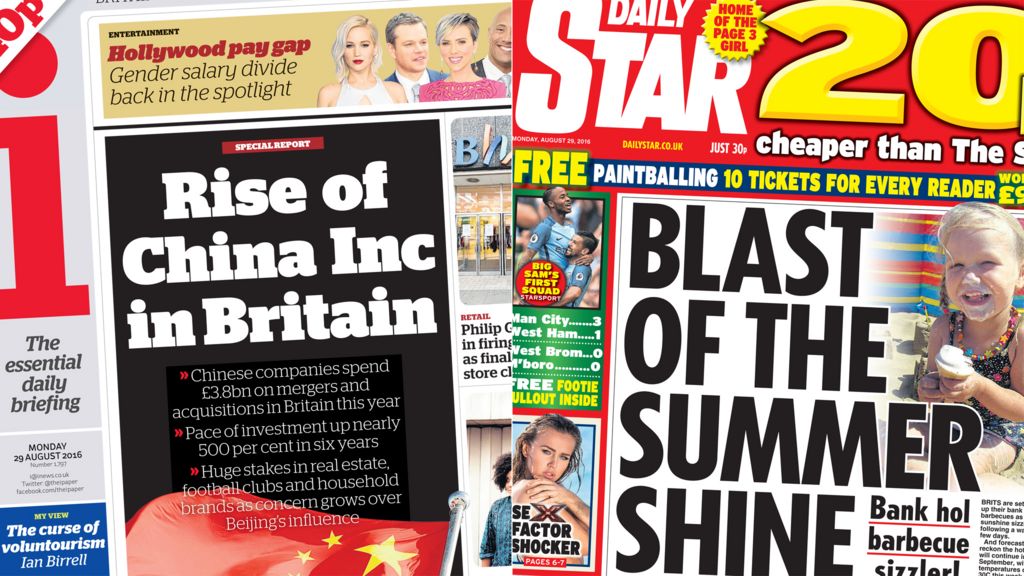 Newspaper headlines: 'Barbecue sizzler' and nuclear deal doubts