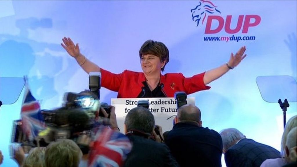 Arlene Foster envisages 'technology border' between NI and Republic - BBC News