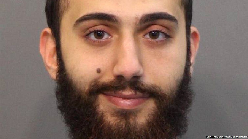 A police image of Mohammad Youssuf Abdulazeez taken after he was arrested for driving under the influence of alcohol - 20 April 2015