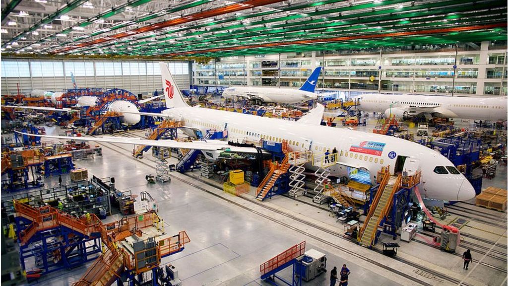 Sales and profits slip at Boeing