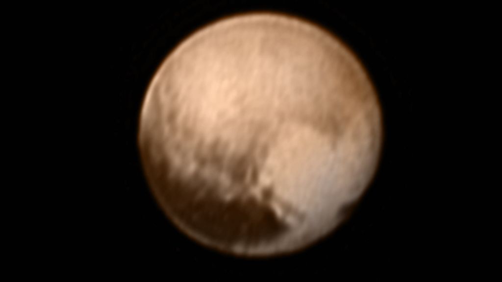 Pluto snapped from eight million km