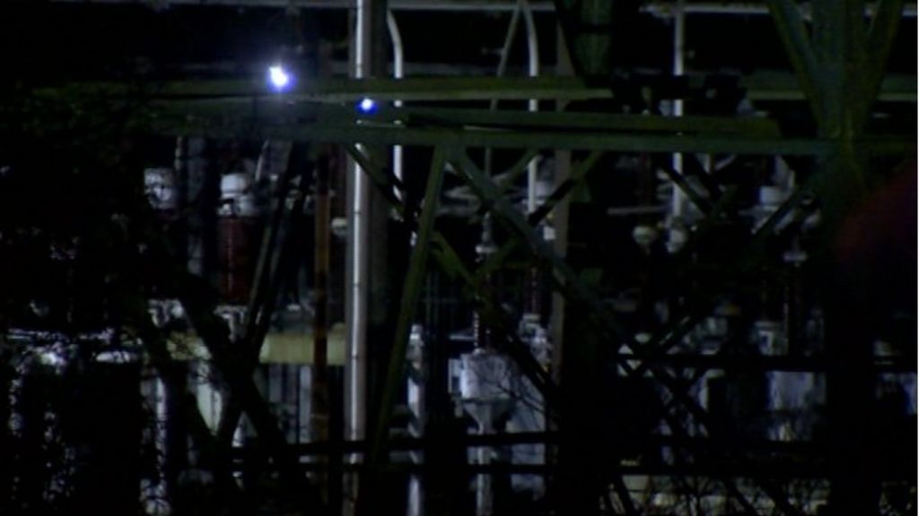 VIDEO: 'Bright lights' seen after power fault
