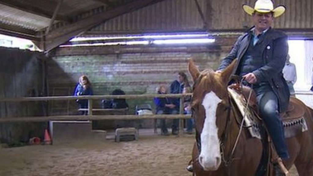 VIDEO: Learning to ride like a real cowboy