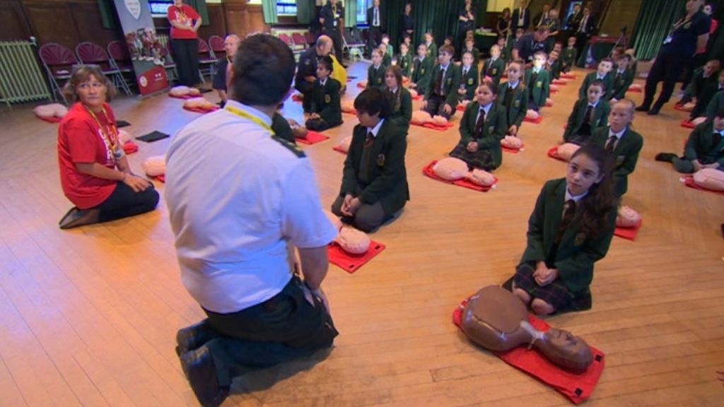 Yorkshire school pupils get life-saving CPR lesson