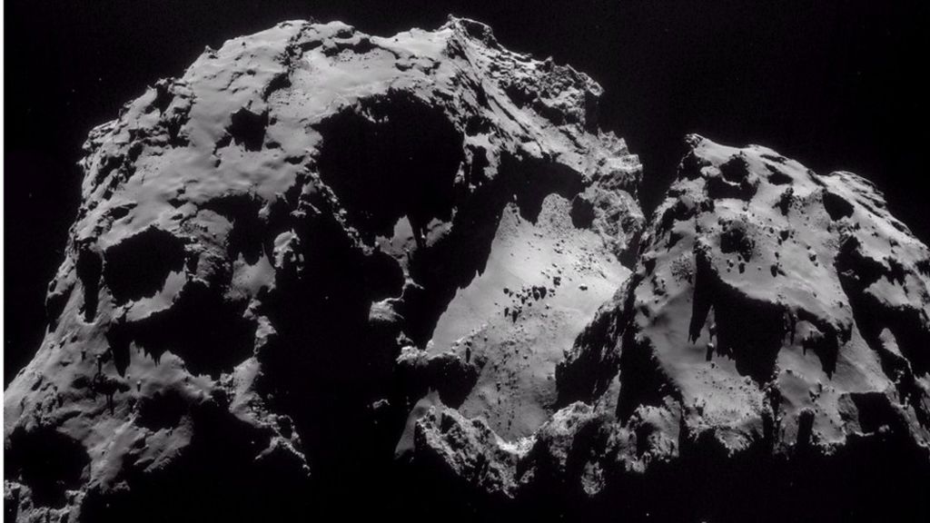 Rosetta saw cliffs collapse on comet