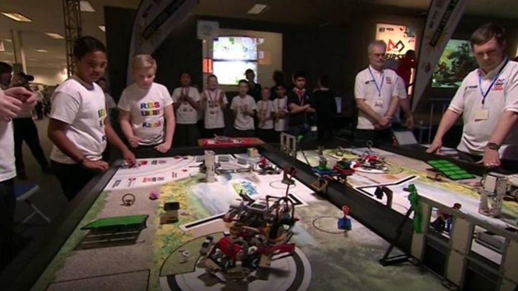 Pupils take part in national robotics competition.