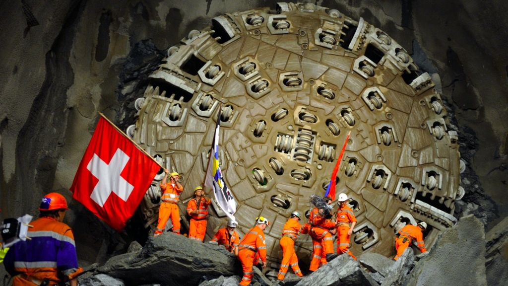 Swiss Gotthard rail tunnel - an engineering triumph