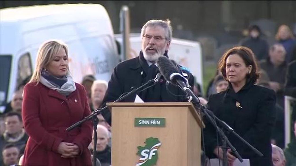 Martin McGuinness Funeral: Gerry Adams calls out to unionist neighbours
