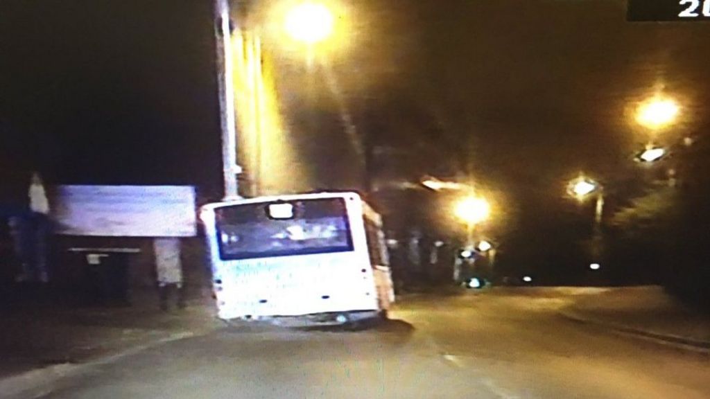 Dashcam footage of Coseley stolen bus pursuit