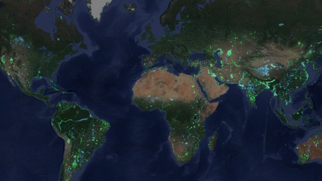 Surface water shifting around the Earth