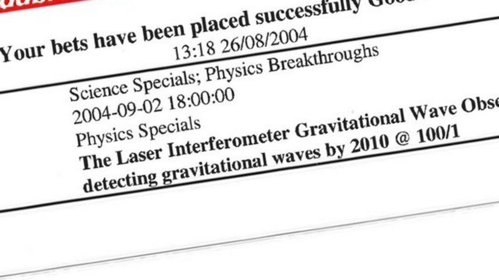 Ripples came too late for gravity bet