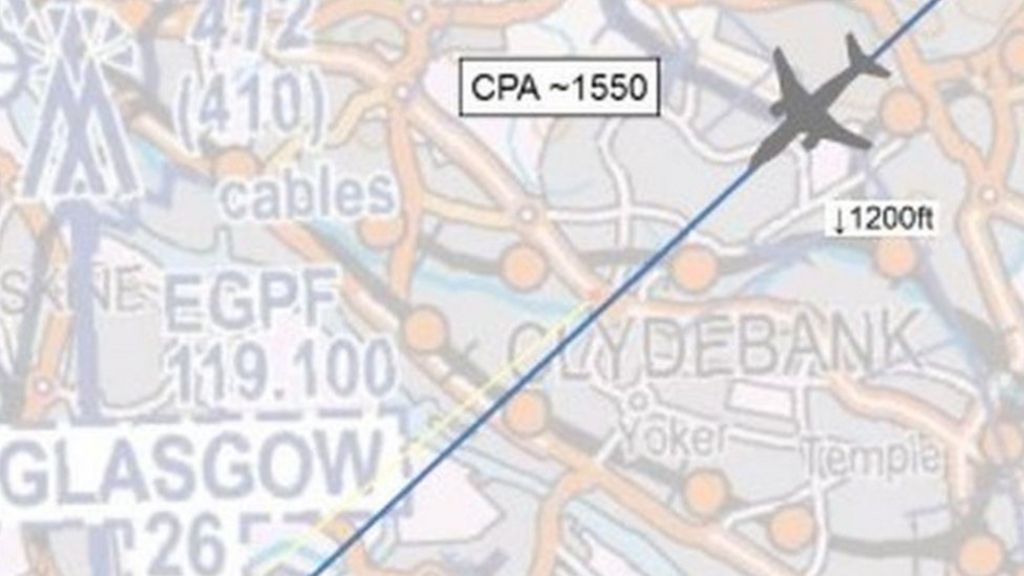 Plane in near miss with drone above city