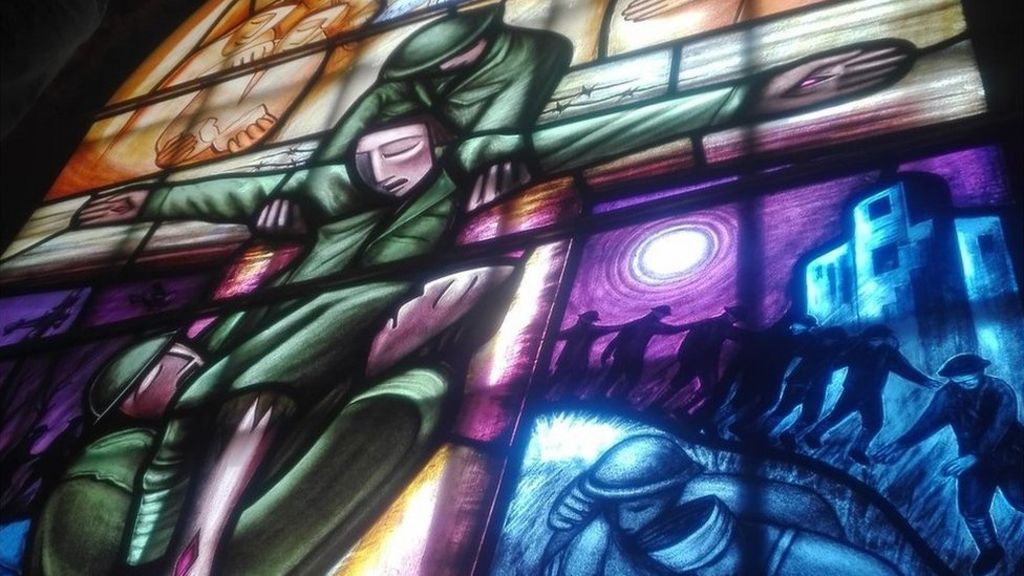 Southwell Minster's window commemorates sacrifice of WW1