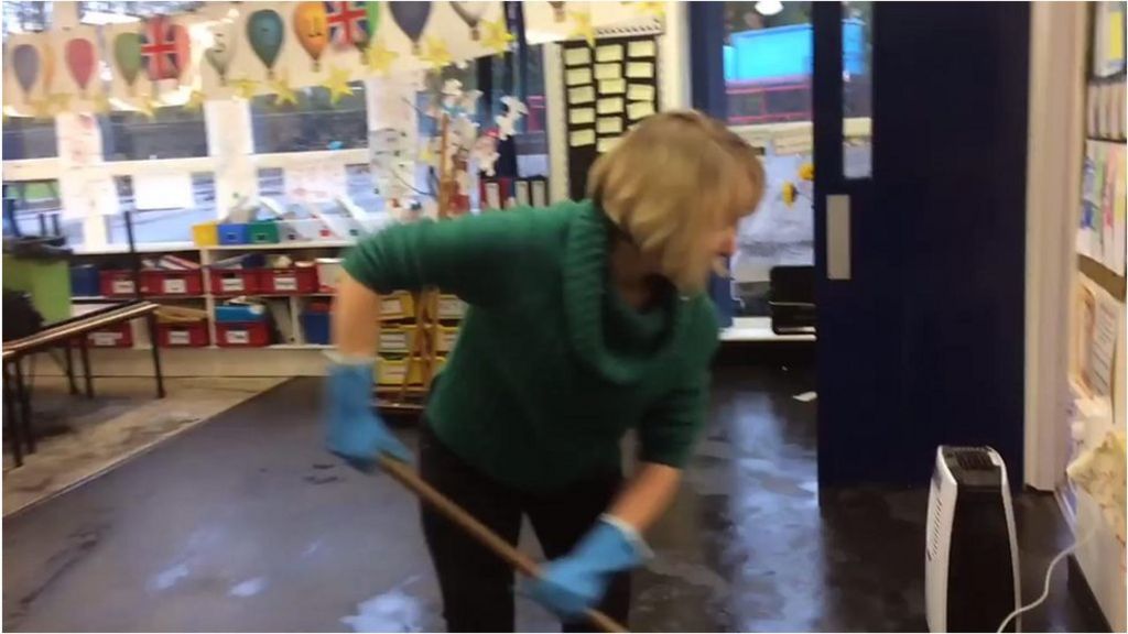 Flood-hit St Mary's Primary School in Greenfield helped by volunteers