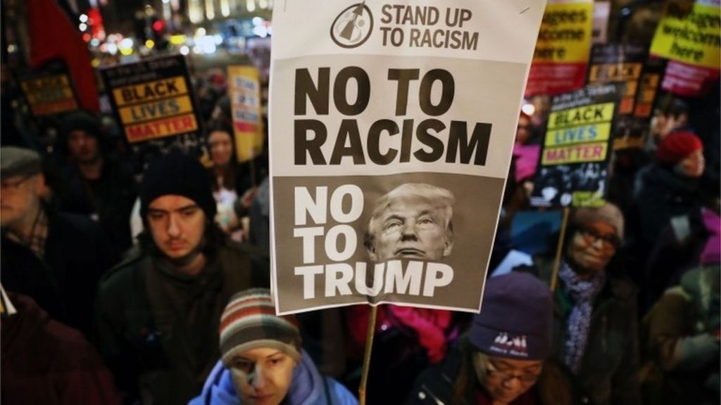 Scottish protests against Trump presidency