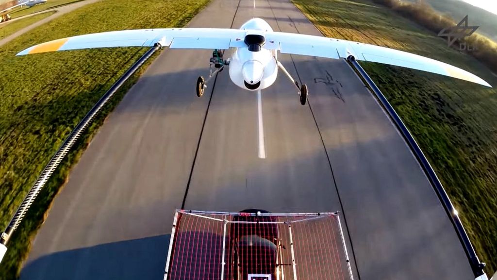 VIDEO: Drone lands on moving car in Germany