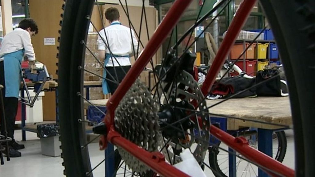Shropshire school children get to keep bikes they make in school