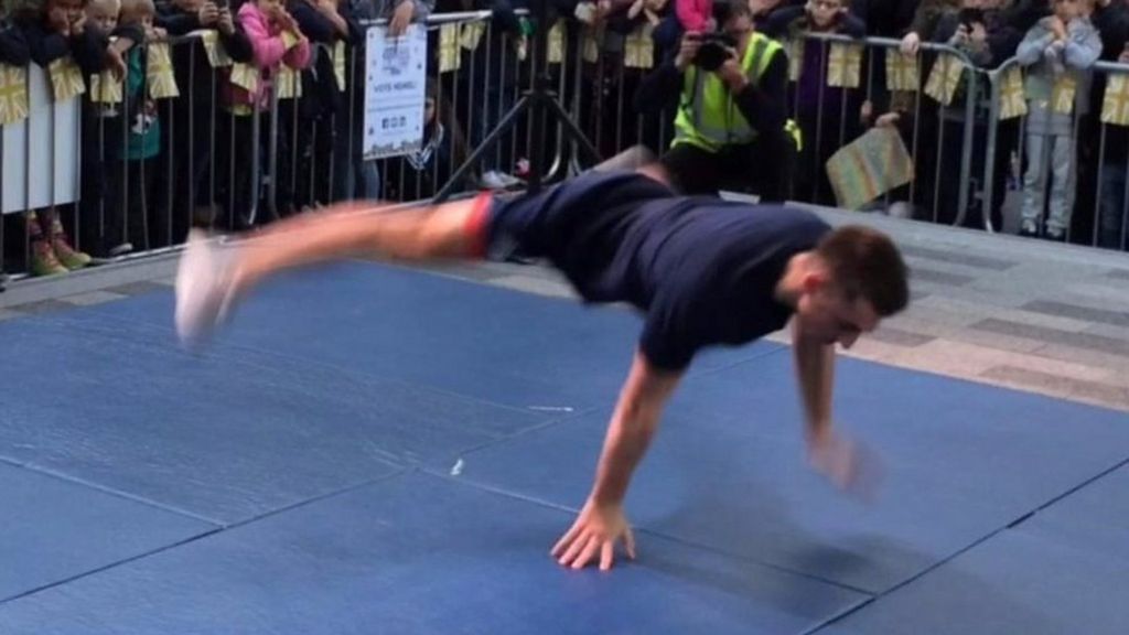 Olympic gymnast Max Whitlock wows crowds on hometown return