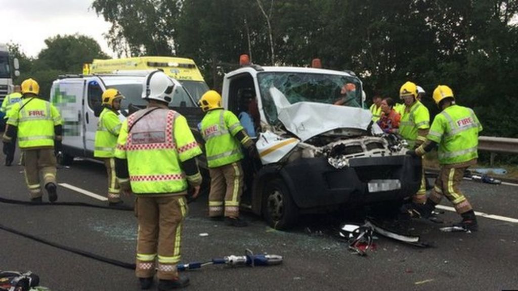 M42 motorway brought to standstill
