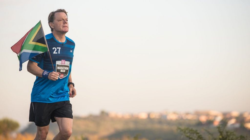 How will Eddie Izzard recover from 27 marathons?
