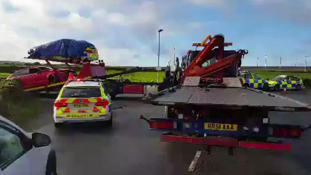 PCs hit head on by suspected stolen car in Stacksteads