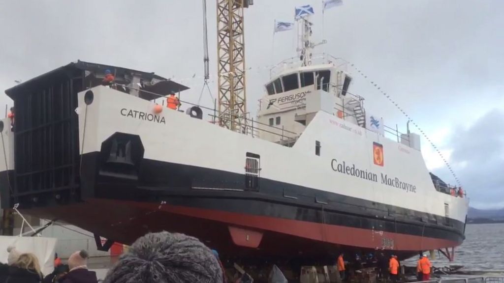 New 12m CalMac hybrid ferry launched