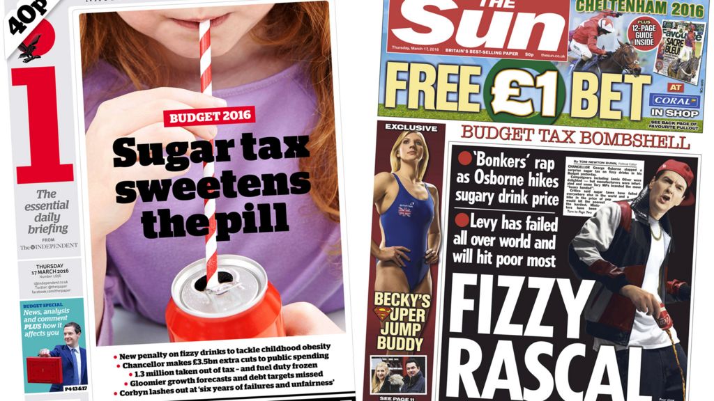 Papers seize on Osborne's sugar tax