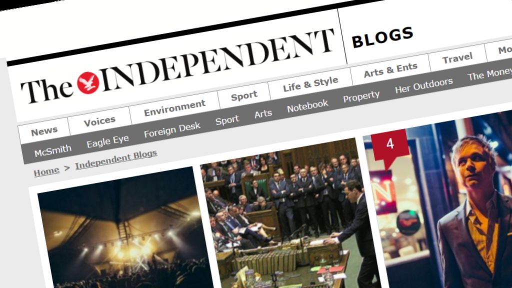 Independent blog site hit by malware