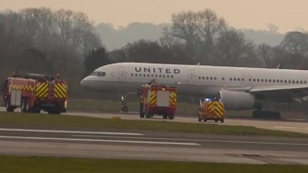 VIDEO: Plane's emergency landing at Manchester