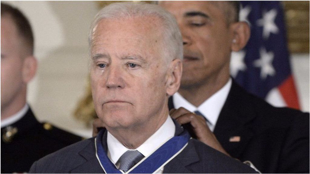 Obama-Biden 'bromance' ends with tears and laughter at surprise farewell
