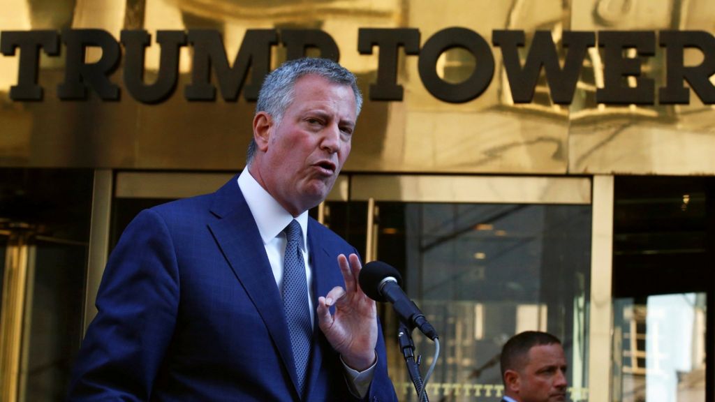 Trump told by New York mayor that city is 'fearful' of him