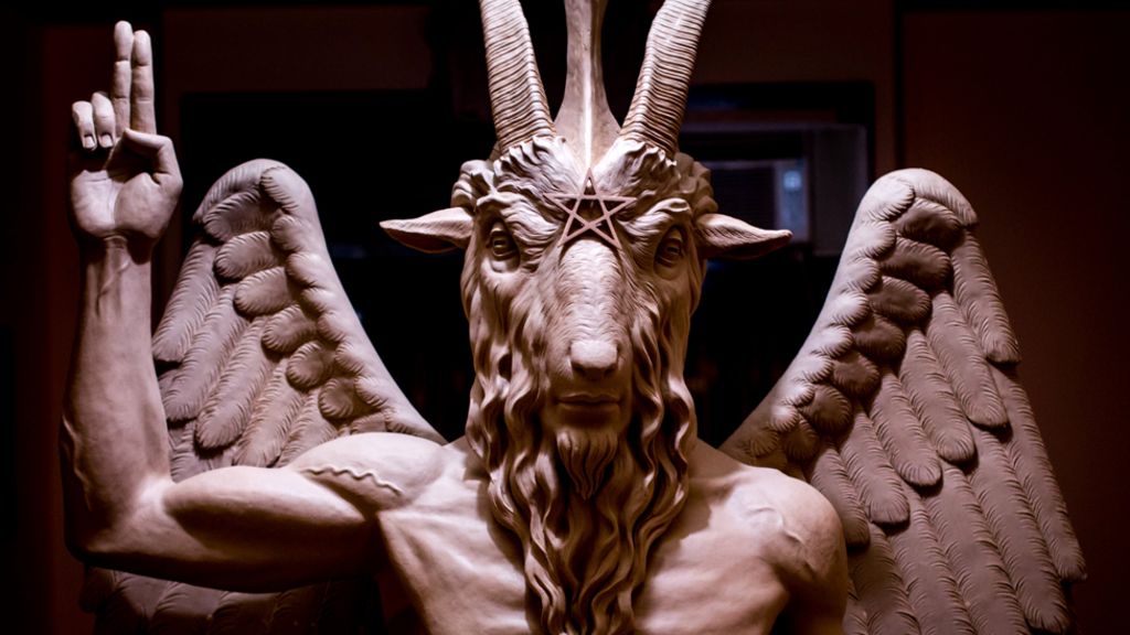 decoding-the-symbols-on-satan-s-statue-bbc-news