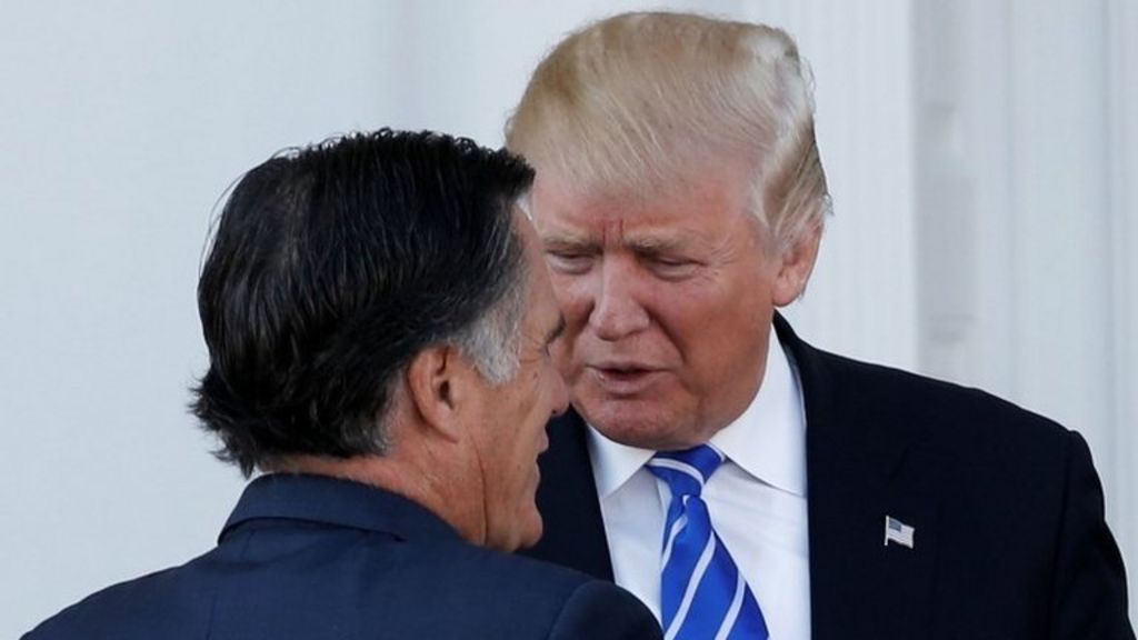 Trump meets Romney: President-elect and critic in talks