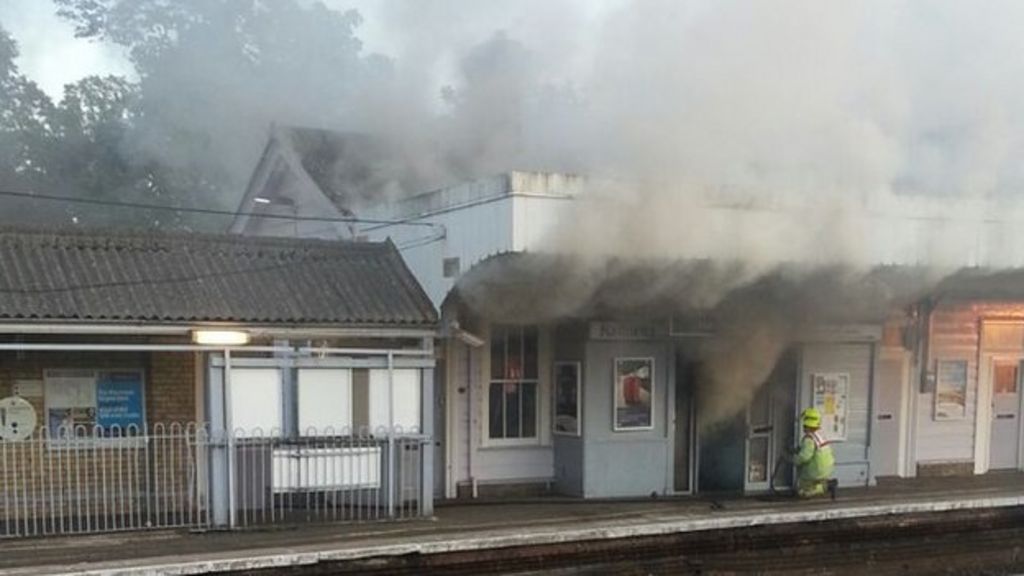 Delays after fire at railway station