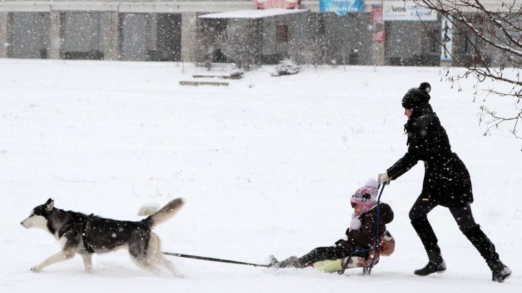 Snow in Europe in pictures