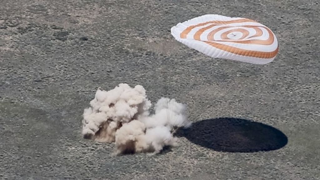 UK astronaut returns: The moment Peake fell to Earth