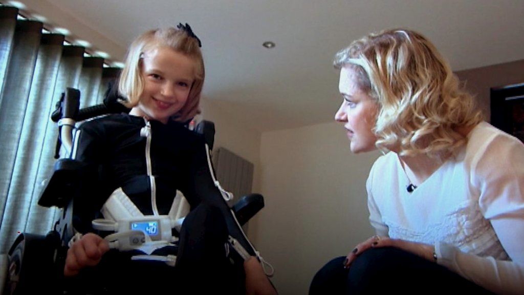 Holly Greenhow: Girl with cerebral palsy makes 'big improvement'