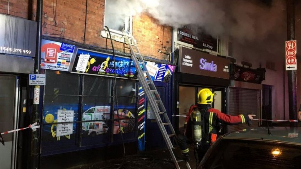 Fire breaks out at Walsall Wood 'cannabis factory'