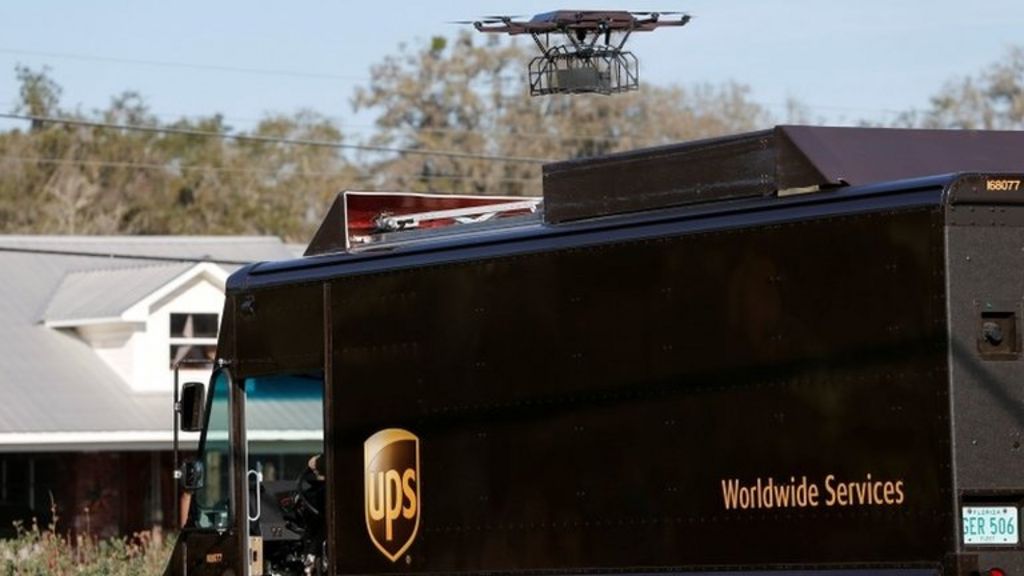 UPS delivery drone has glitch at launch event