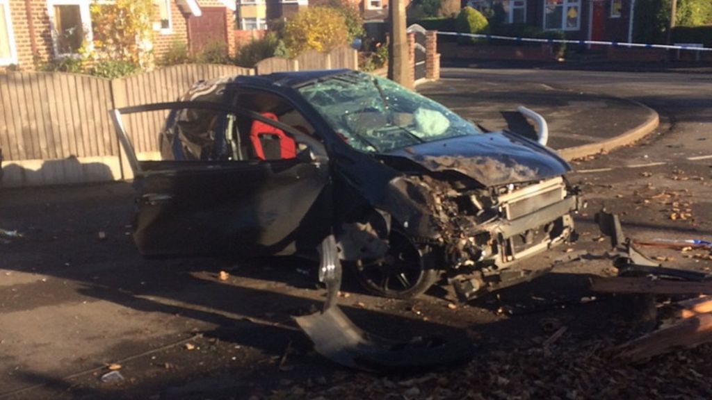 Passenger injured as car hits tree during Cheadle police chase