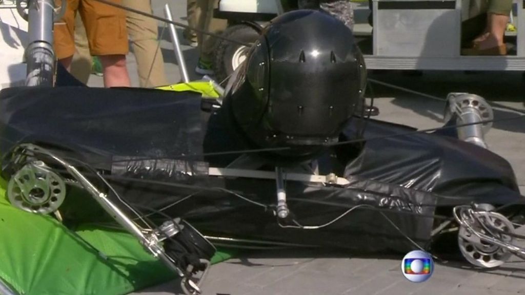 Rio 2016: Two injured as TV camera falls in Olympic Park