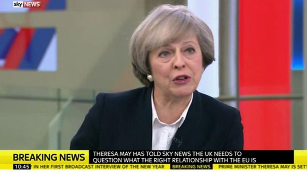 Theresa May: 'We will seek Brexit trade deal and immigration control'