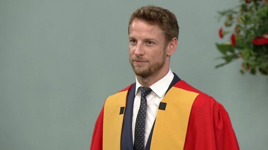 Formula 1's Jenson Button awarded honorary degree in Bath