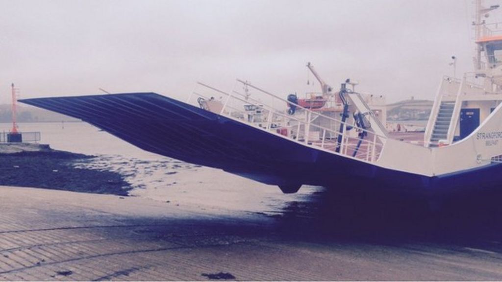 Strangford ferry tied up as ramps will not allow cars to disembark