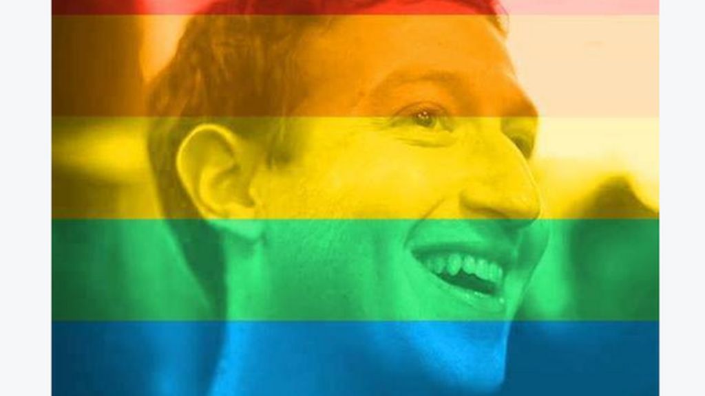 Who came out against Facebook's rainbow flags?