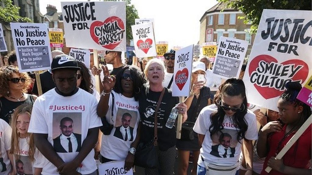 Protest and vigil mark fifth anniversary of Mark Duggan death