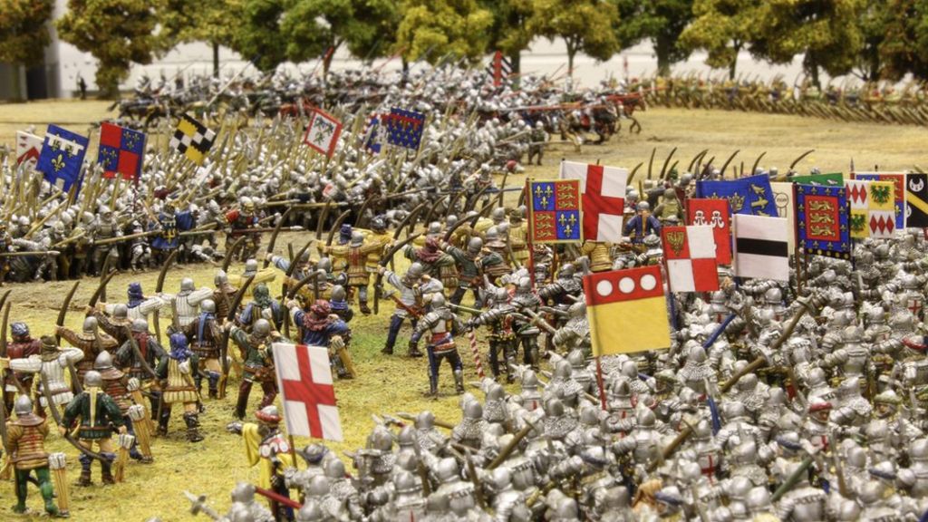 Agincourt battle recreated as model